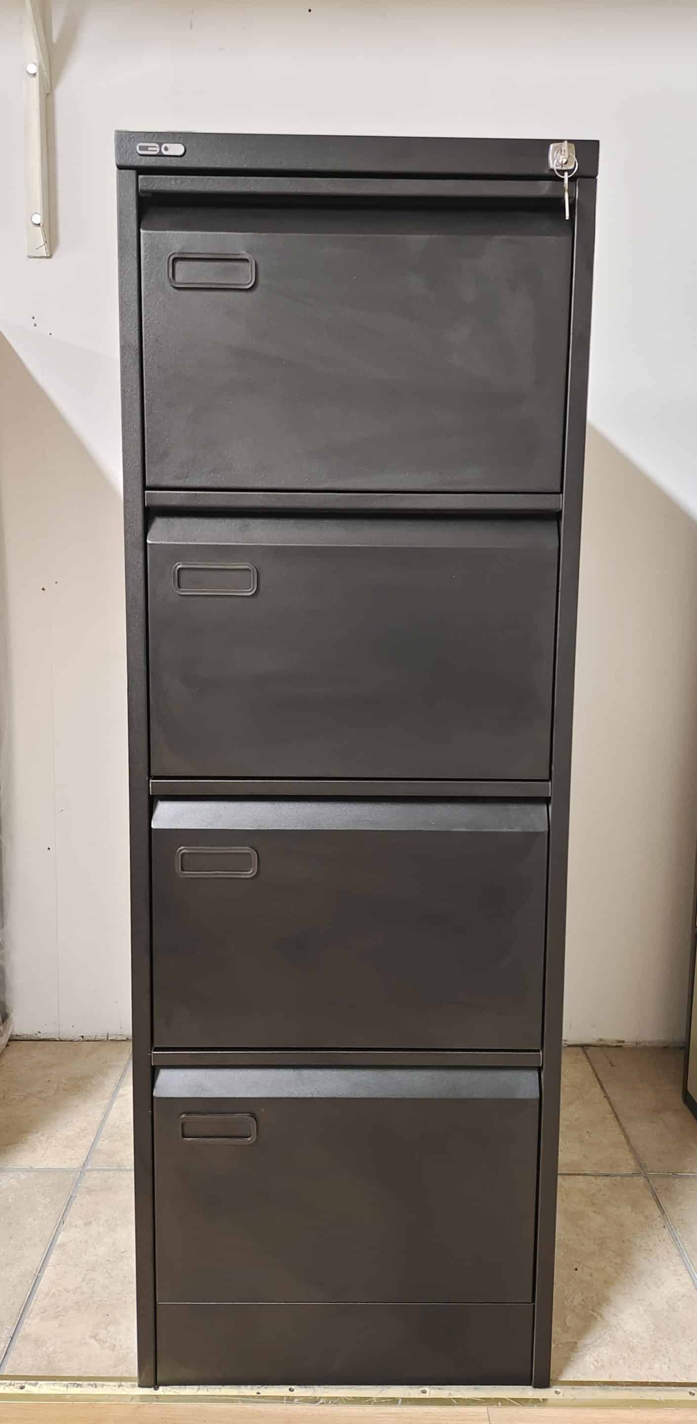 New 4 Drawer Filing Cabinet (Black) - Image 2